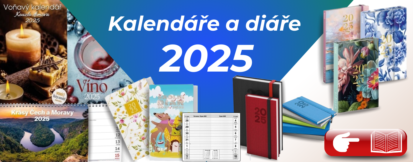 Kalendáře a diáře 2025