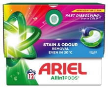 Kapsle prací Ariel All-in-1 Pods Color, 12 ks