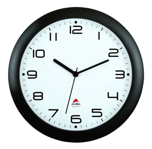 ALBA Nástěnné hodiny Hornew, 30 cm, černé