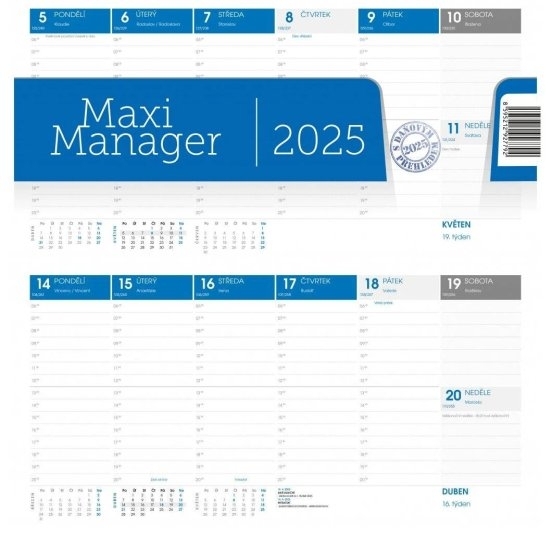 Kalendář stolní, Maximanager 2025