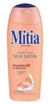 Mitia Soft Care Silk Satin kokosový sprchový gel 400 ml