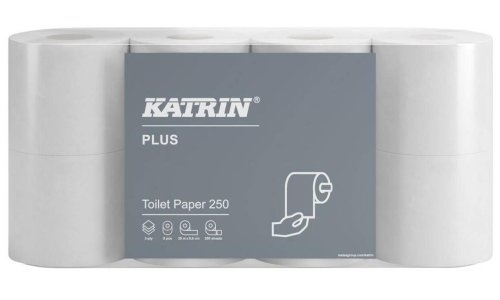 Papír toaletní Katrin Plus 250 67589, třívrstvý, cel., 8 ks